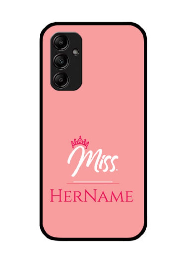 Galaxy A14 4G Custom Glass Phone Case Mrs with Name