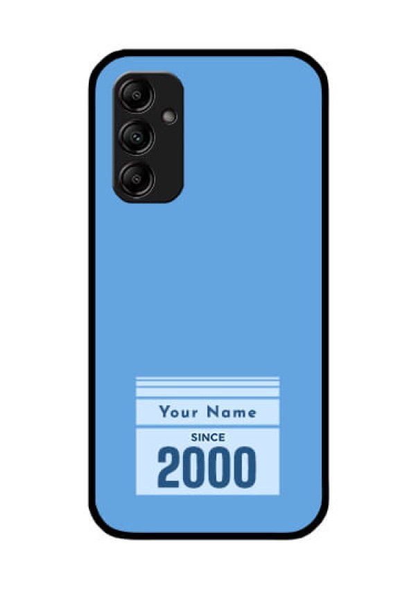 Galaxy A14 4G Custom Glass Mobile Case - Custom Year of birth Design