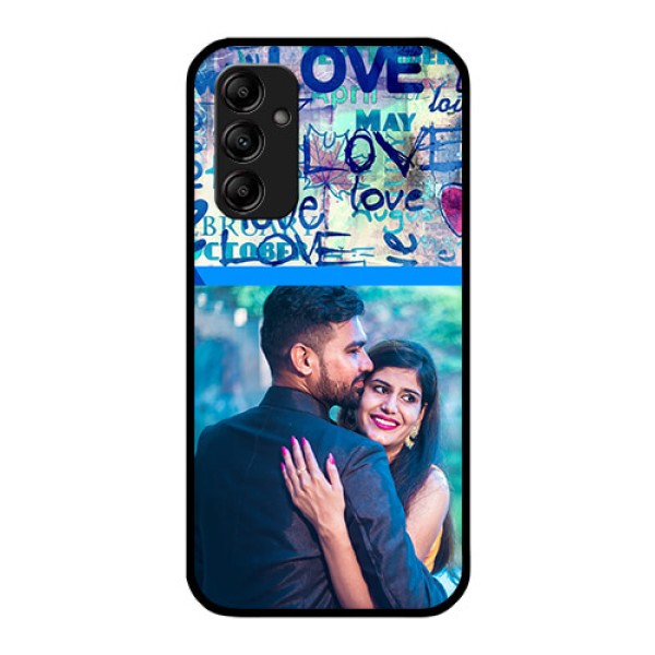 Galaxy A14 5G Custom Glass Mobile Case - Colorful Love Design Galaxy A14 5G Custom Glass Mobile Case - Colorful Love Design