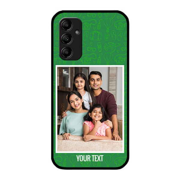 Galaxy A14 5G Personalized Glass Phone Case - Picture Upload Design