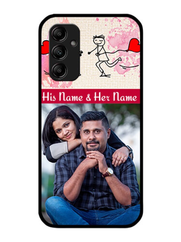 Custom Galaxy A14 5G Photo Printing on Glass Case - You and Me Case Design