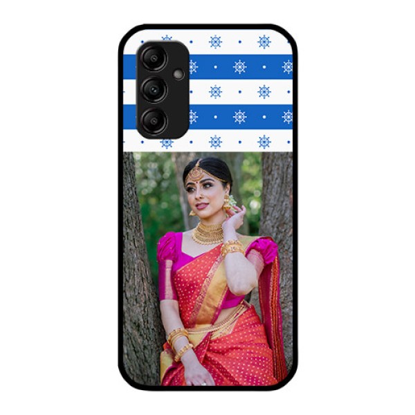 Galaxy A14 5G Photo Printing on Glass Case - Snow Pattern Design