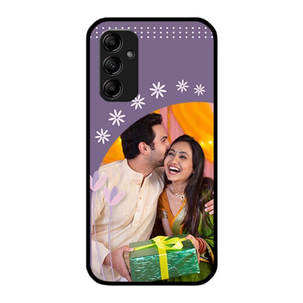Galaxy A14 5G Custom Glass Mobile Case - Lavender flowers design