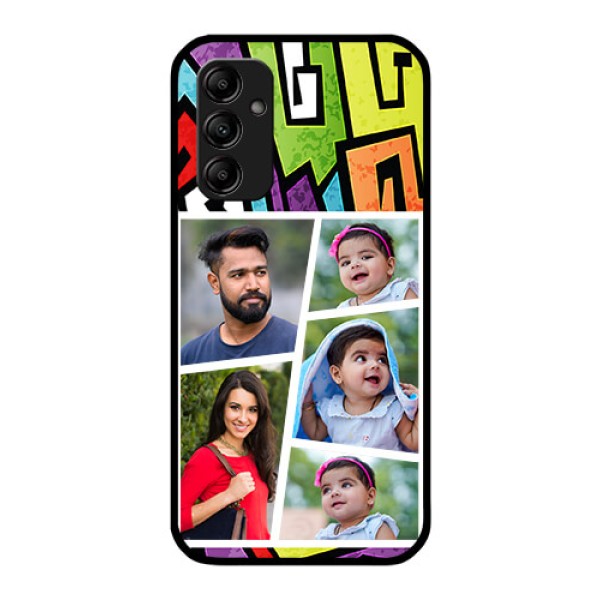 Galaxy A14 5G Custom Glass Phone Case - Graffiti pattern Design