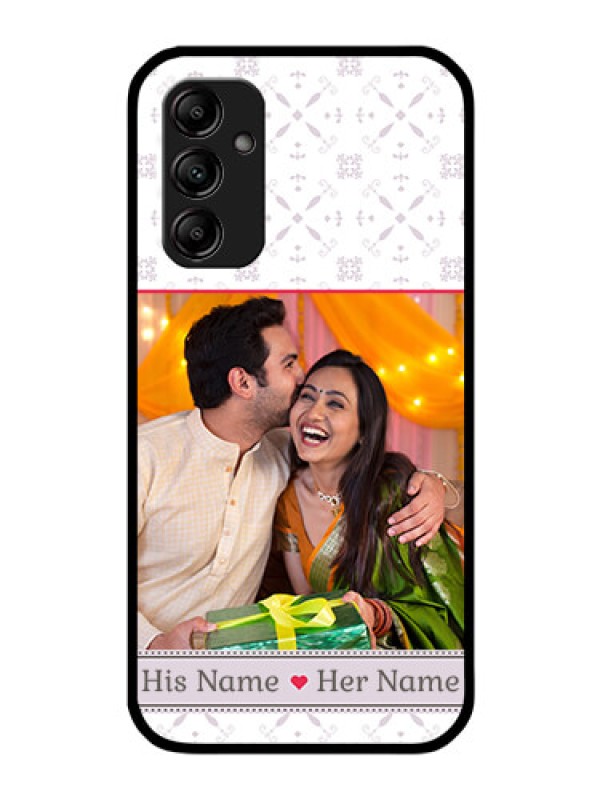 Custom Galaxy A14 5G Custom Glass Mobile Case - with Photo and Ethnic Design
