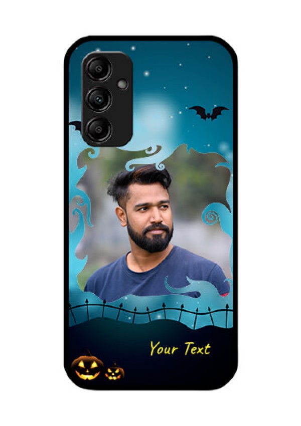Galaxy A14 5G Custom Glass Phone Case - Halloween frame design