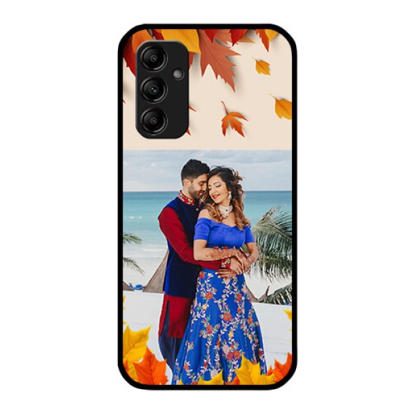 Galaxy A14 5G Photo Printing on Glass Case - Autumn Maple Leaves Design Galaxy A14 5G Photo Printing on Glass Case - Autumn Maple Leaves Design