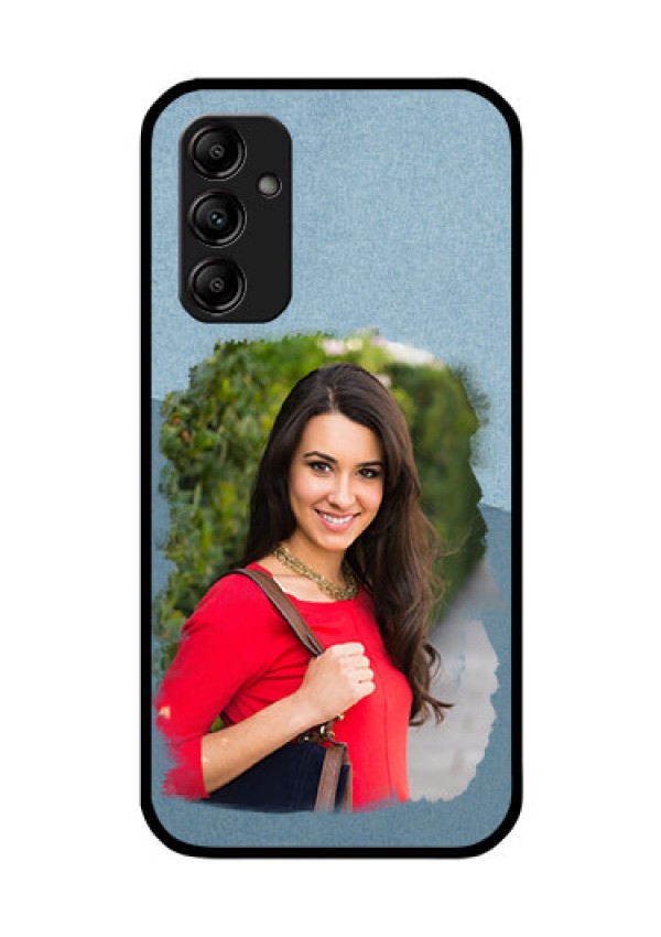 Galaxy A14 5G Custom Glass Mobile Case - Grunge Line Art Design