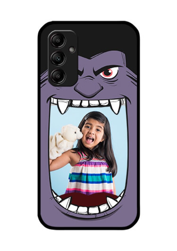 Galaxy A14 5G Custom Glass Phone Case - Angry Monster Design