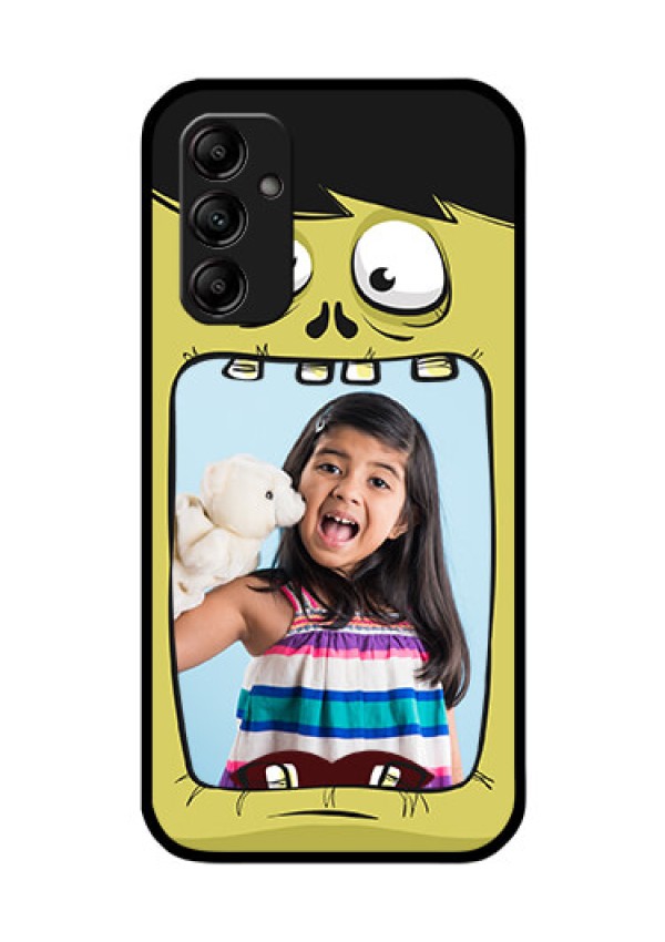 Galaxy A14 5G Personalized Glass Phone Case - Cartoon monster back case Design
