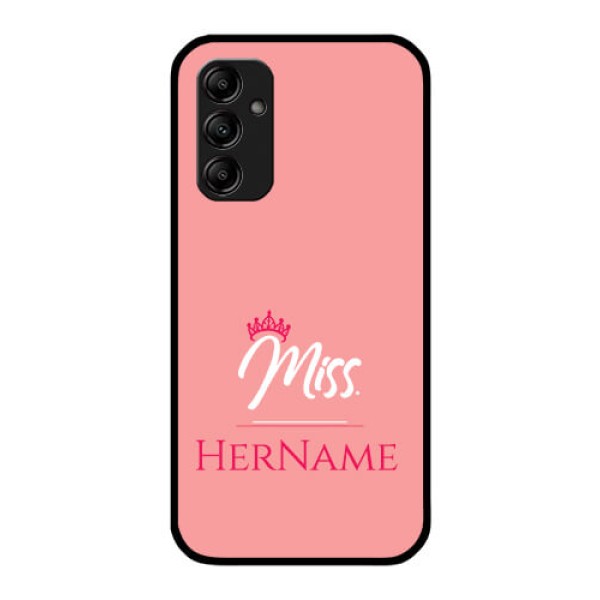 Galaxy A14 5G Custom Glass Phone Case Mrs with Name