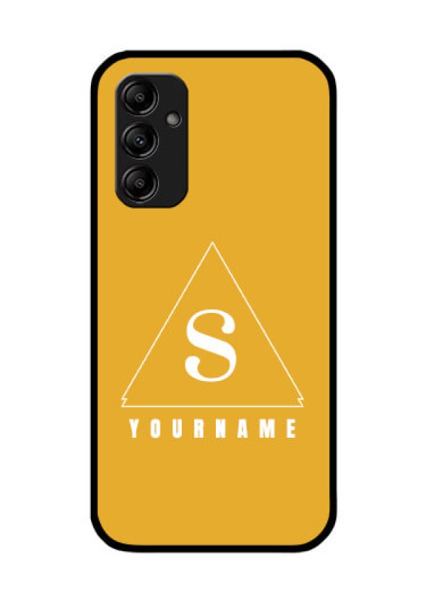 Galaxy A14 Personalized Glass Phone Case - simple triangle Design