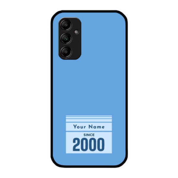 Galaxy A14 Custom Glass Mobile Case - Custom Year of birth Design