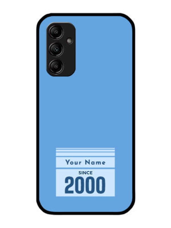 Custom Galaxy A14 Custom Glass Mobile Case - Custom Year of birth Design