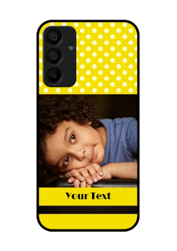 Samsung Galaxy A15 5G Custom Glass Phone Case - Bright Yellow Case Design