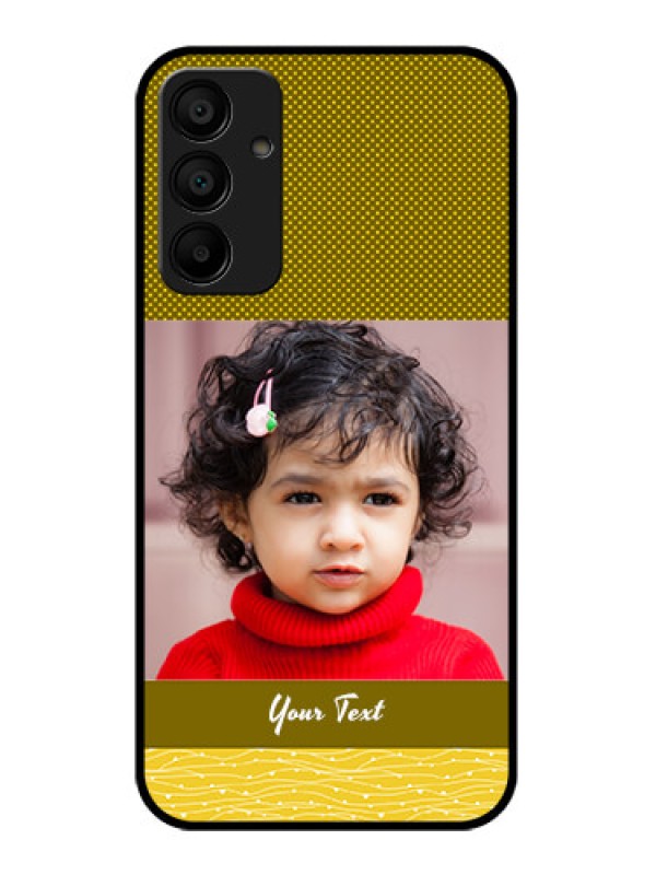 Custom Samsung Galaxy A15 5G Custom Glass Phone Case - Simple Green Color Design