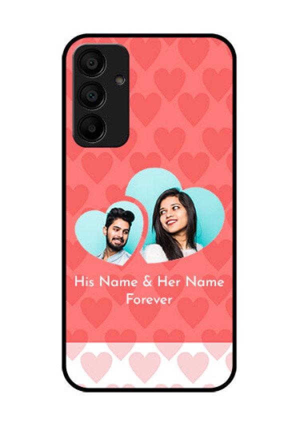 Samsung Galaxy A15 5G Custom Glass Phone Case - Couple Pic Upload Design