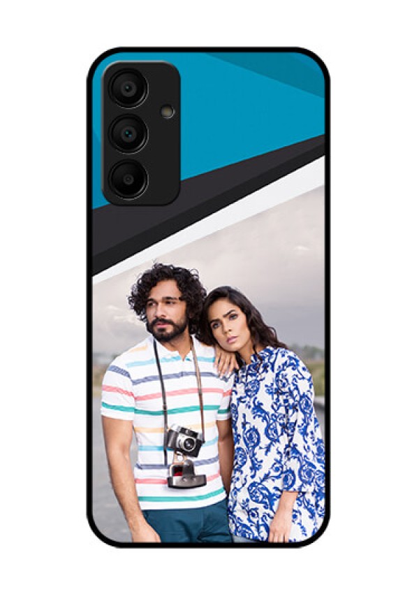 Samsung Galaxy A15 5G Custom Glass Phone Case - Simple Pattern Photo Upload Design