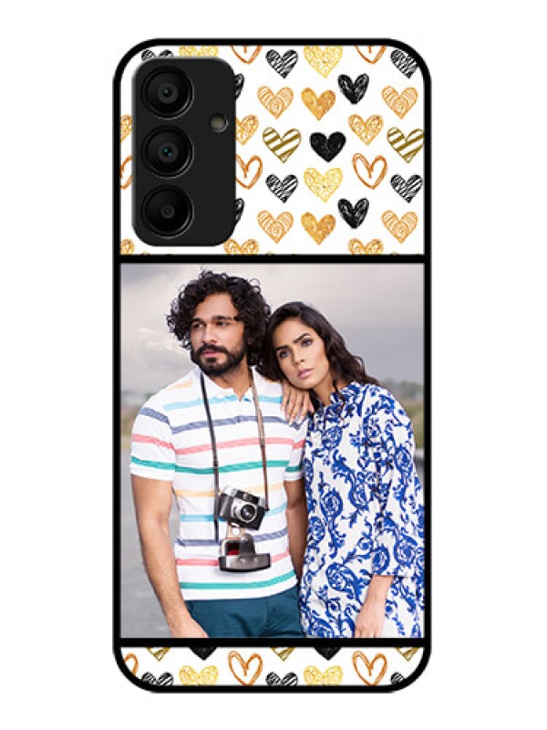 Custom Samsung Galaxy A15 5G Custom Glass Phone Case - Love Symbol Design