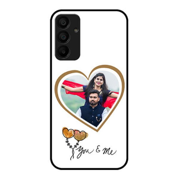 Samsung Galaxy A15 5G Custom Glass Phone Case - You & Me Design