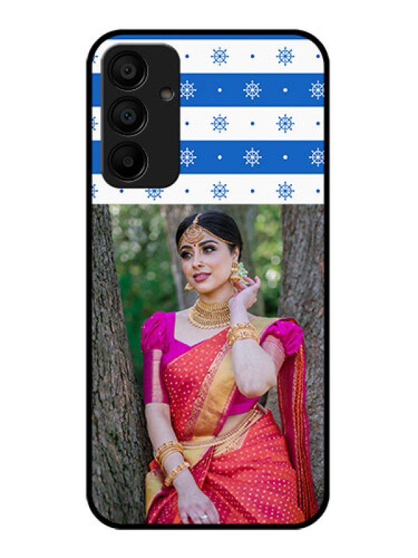 Custom Samsung Galaxy A15 5G Custom Glass Phone Case - Snow Pattern Design