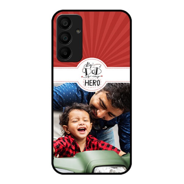 Samsung Galaxy A15 5G Custom Glass Phone Case - My Dad Hero Design