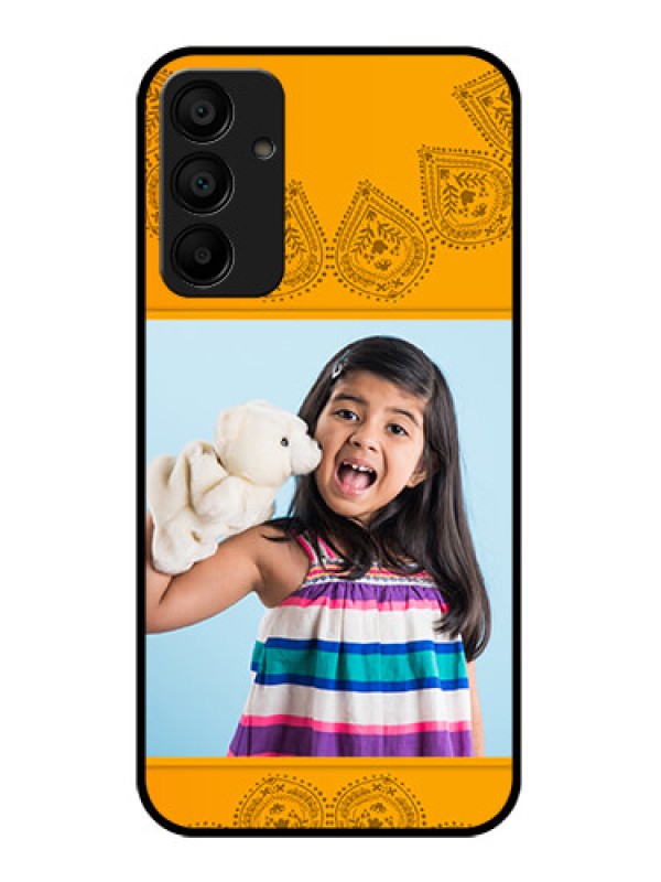 Custom Samsung Galaxy A15 5G Custom Glass Phone Case - Photo Wedding Design