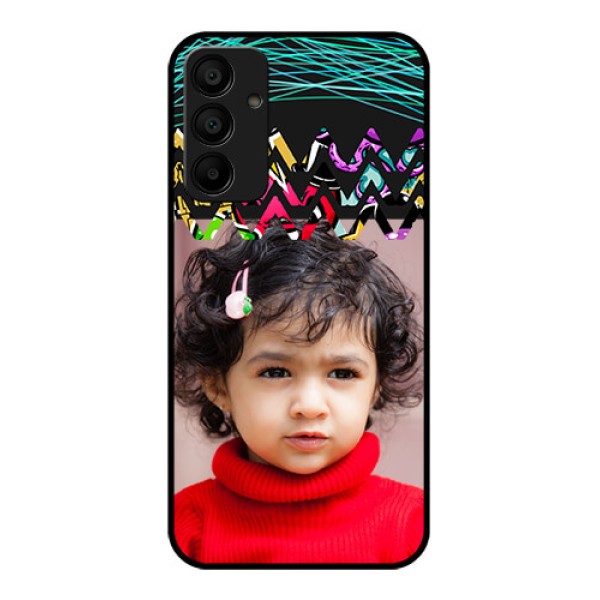 Samsung Galaxy A15 5G Custom Glass Phone Case - Neon Abstract Design