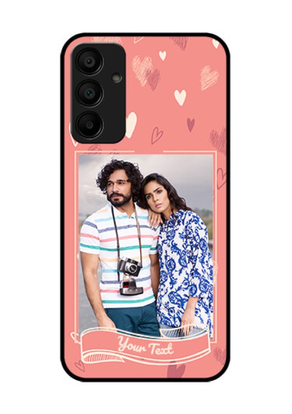 Samsung Galaxy A15 5G Custom Glass Phone Case - Love Doodle Art Design