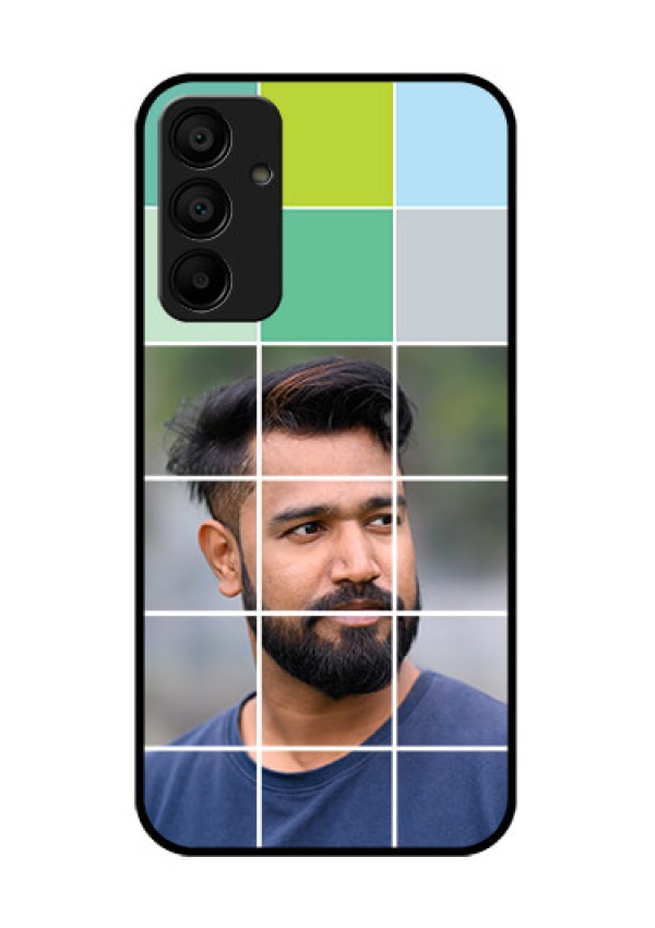 Samsung Galaxy A15 5G Custom Glass Phone Case - With White Box Pattern