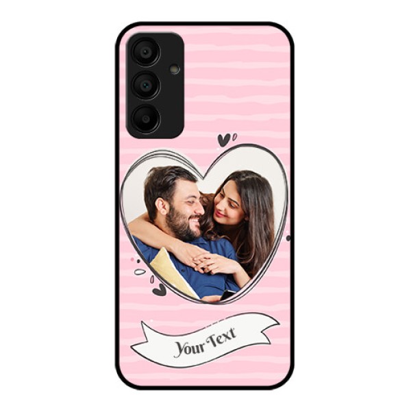 Samsung Galaxy A15 5G Custom Glass Phone Case - Vintage Heart Design