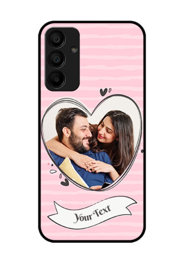 Samsung Galaxy A15 5G Custom Glass Phone Case - Vintage Heart Design