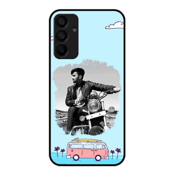 Samsung Galaxy A15 5G Custom Glass Phone Case - Travel & Adventure Design