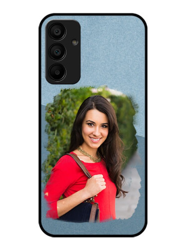 Custom Samsung Galaxy A15 5G Custom Glass Phone Case - Grunge Line Art Design