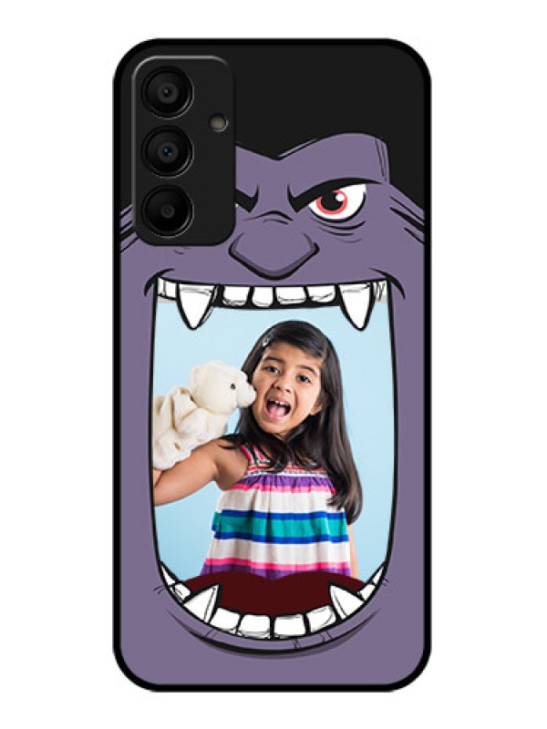 Custom Samsung Galaxy A15 5G Custom Glass Phone Case - Angry Monster Design