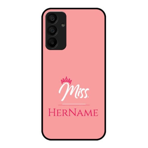 Samsung Galaxy A15 5G Custom Glass Phone Case - Mrs With Name Design