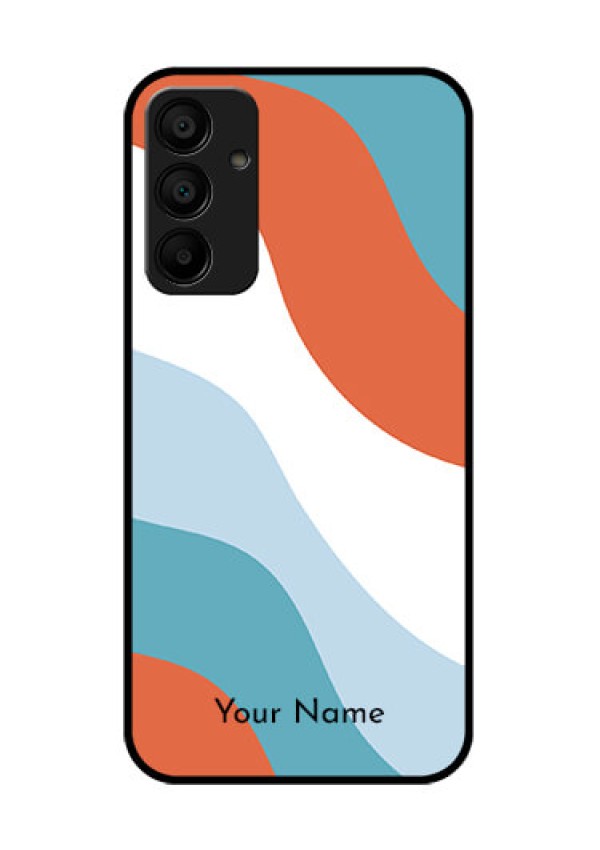 Samsung Galaxy A15 5G Custom Glass Phone Case - Coloured Waves Design