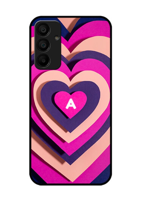 Samsung Galaxy A15 5G Custom Glass Phone Case - Cute Heart Pattern Design