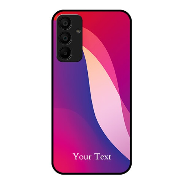Samsung Galaxy A15 5G Custom Glass Phone Case - Digital Abstract Overlap Design