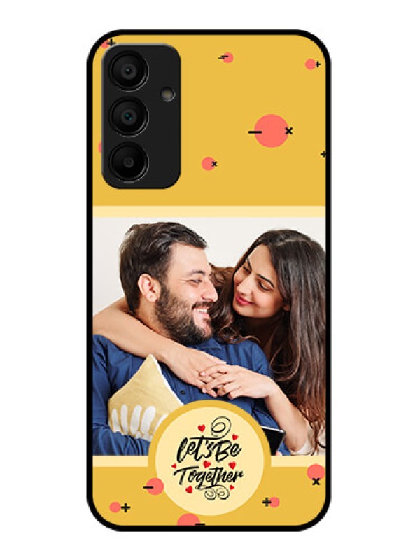 Custom Samsung Galaxy A15 5G Custom Glass Phone Case - Lets Be Together Design