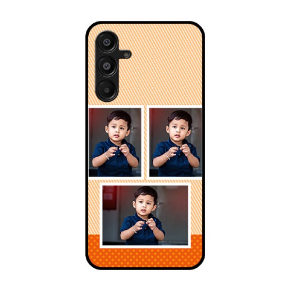 Galaxy A16 5G Custom Glass Phone Case - Bulk Photos Upload Design