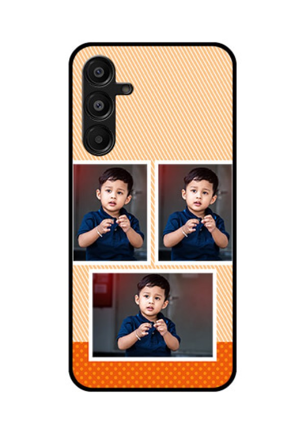 Galaxy A16 5G Custom Glass Phone Case - Bulk Photos Upload Design
