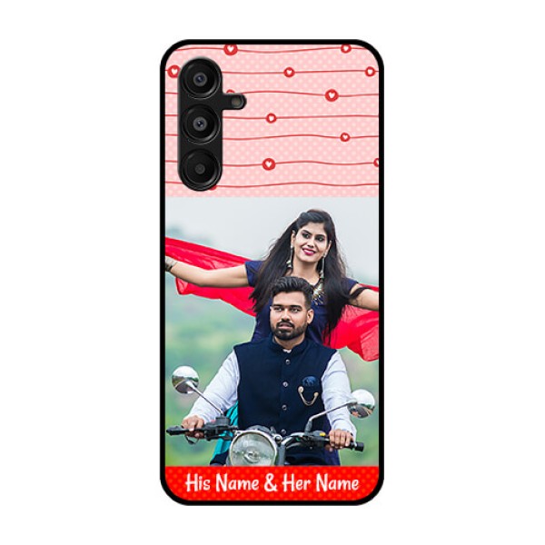 Galaxy A16 5G Custom Glass Phone Case - Red Pattern Case Design Galaxy A16 5G Custom Glass Phone Case - Red Pattern Case Design