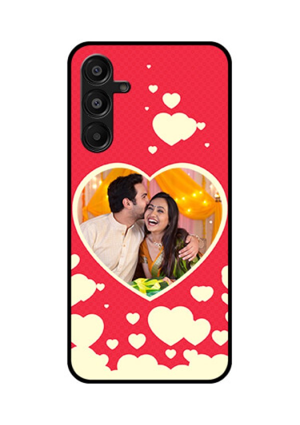 Galaxy A16 5G Custom Glass Phone Case - Love Symbols Phone Cover Design