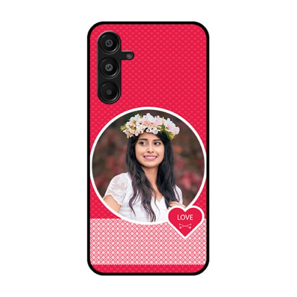 Galaxy A16 5G Custom Glass Phone Case - Pink Color Pattern Design Galaxy A16 5G Custom Glass Phone Case - Pink Color Pattern Design