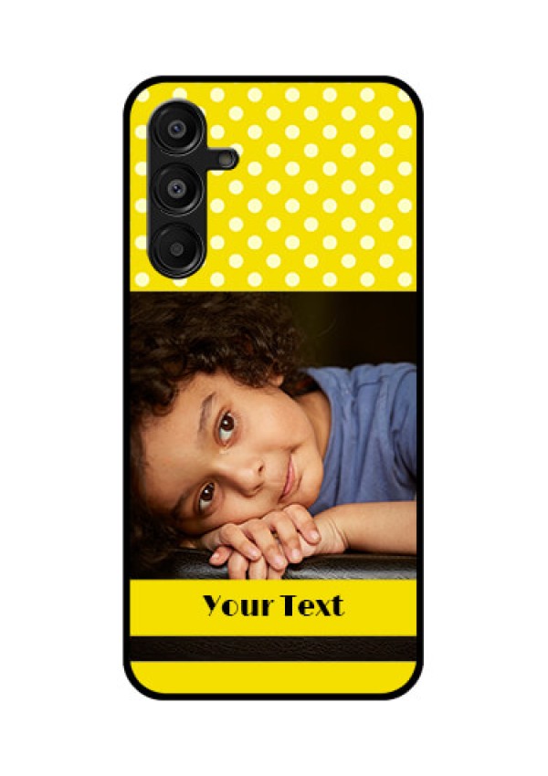 Galaxy A16 5G Custom Glass Phone Case - Bright Yellow Case Design