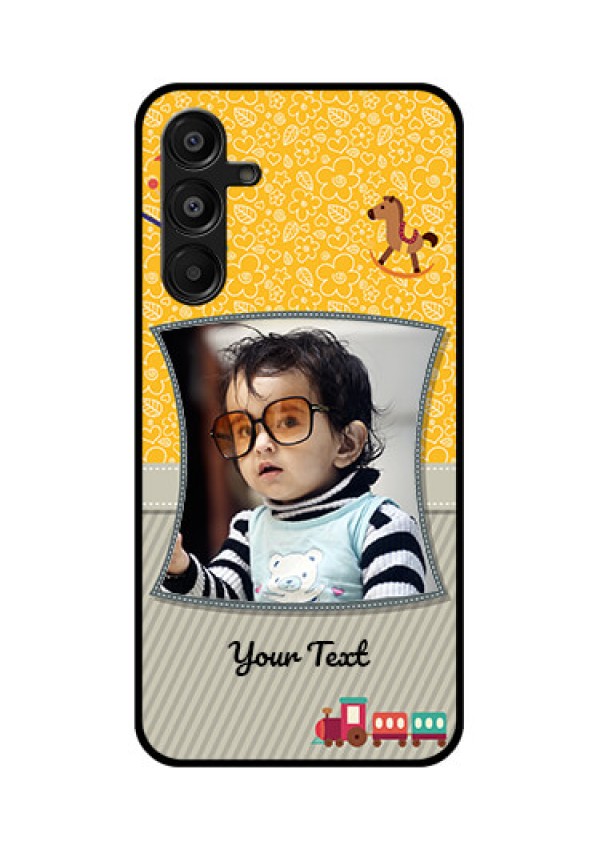 Galaxy A16 5G Custom Glass Phone Case - Baby Picture Upload Design