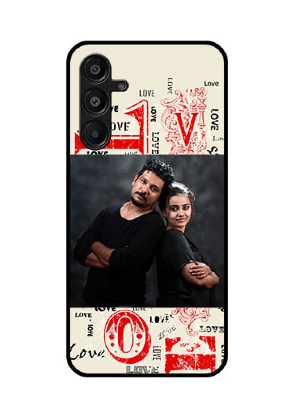Galaxy A16 5G Custom Glass Phone Case - Trendy Love Design Case