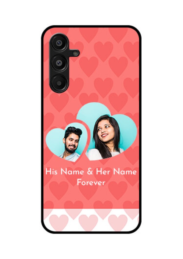 Galaxy A16 5G Custom Glass Phone Case - Couple Pic Upload Design
