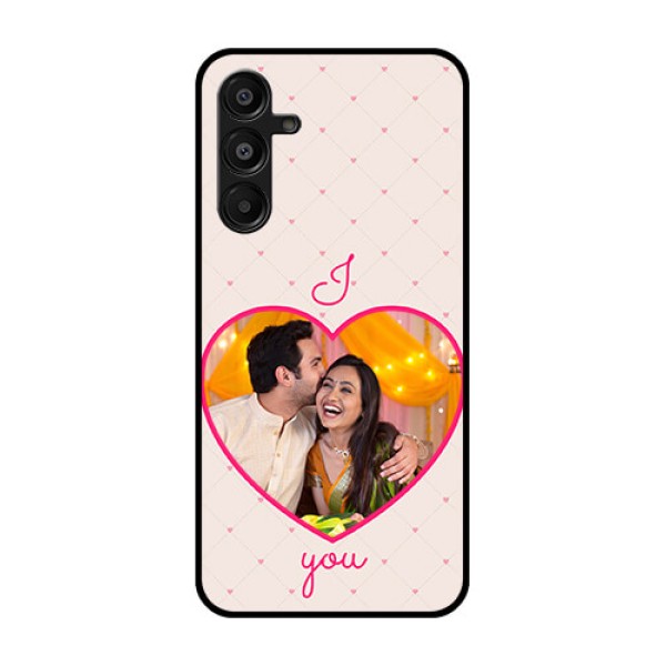 Galaxy A16 5G Custom Glass Phone Case - Heart Shape Design